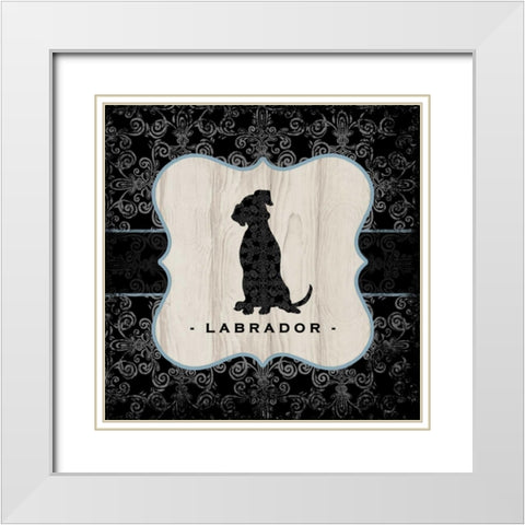 Top Dog V White Modern Wood Framed Art Print with Double Matting by McRostie, Kate