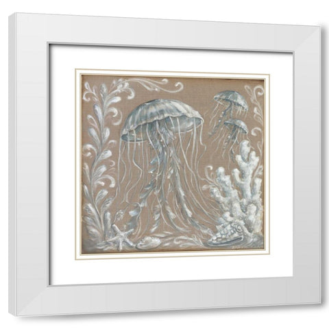 Ocean Wonder I White Modern Wood Framed Art Print with Double Matting by McRostie, Kate