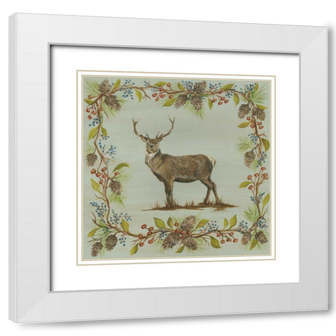 Blue Aspen Woods II White Modern Wood Framed Art Print with Double Matting by McRostie, Kate