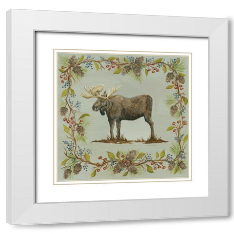 Blue Aspen Woods IV White Modern Wood Framed Art Print with Double Matting by McRostie, Kate