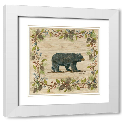 Aspen Woods I White Modern Wood Framed Art Print with Double Matting by McRostie, Kate