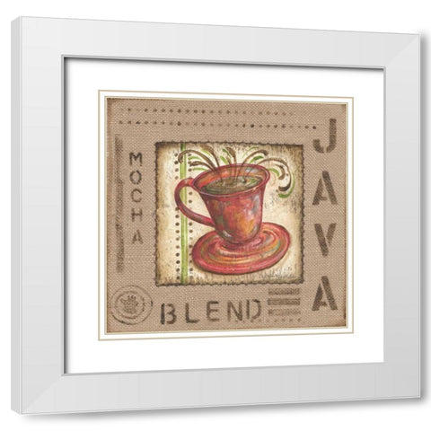 Cafe Valencia III White Modern Wood Framed Art Print with Double Matting by McRostie, Kate