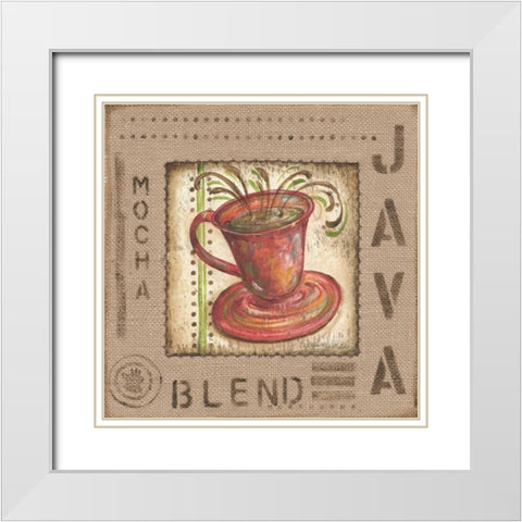 Cafe Valencia III White Modern Wood Framed Art Print with Double Matting by McRostie, Kate