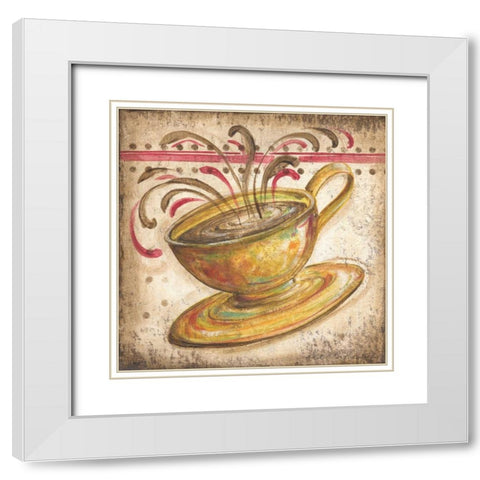 Valencia Cup I White Modern Wood Framed Art Print with Double Matting by McRostie, Kate
