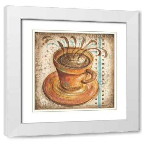 Valencia Cup II White Modern Wood Framed Art Print with Double Matting by McRostie, Kate