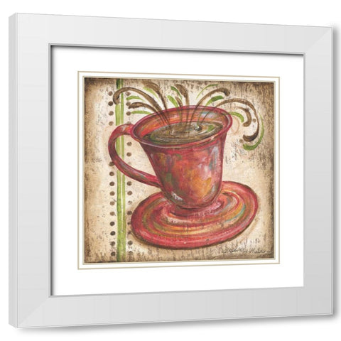 Valencia Cup III White Modern Wood Framed Art Print with Double Matting by McRostie, Kate