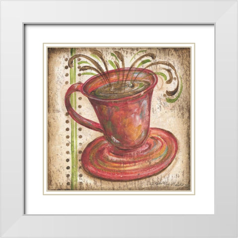 Valencia Cup III White Modern Wood Framed Art Print with Double Matting by McRostie, Kate