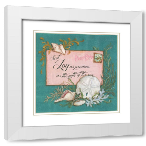 Paradise Postcards III White Modern Wood Framed Art Print with Double Matting by McRostie, Kate