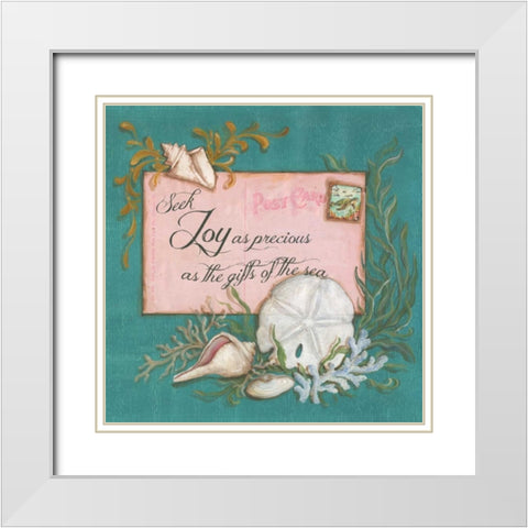 Paradise Postcards III White Modern Wood Framed Art Print with Double Matting by McRostie, Kate