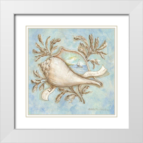 Treasures of the Tide I White Modern Wood Framed Art Print with Double Matting by McRostie, Kate