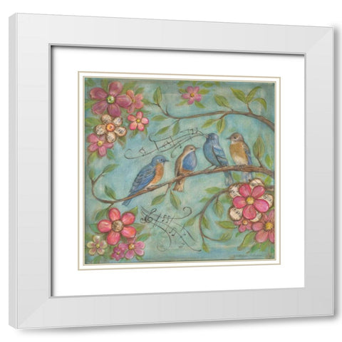 Whistlers Garden IV White Modern Wood Framed Art Print with Double Matting by McRostie, Kate
