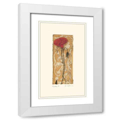 Rustica I White Modern Wood Framed Art Print with Double Matting by Melious, Amy