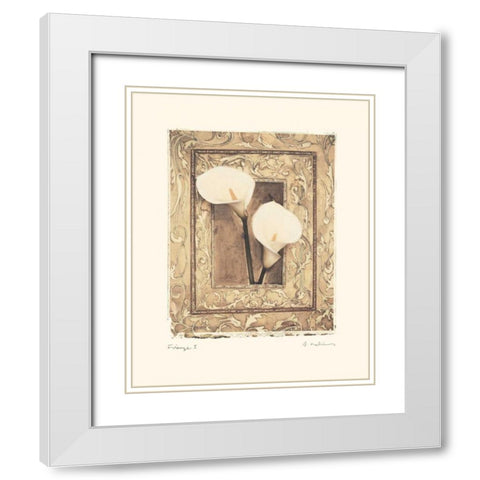Firenze I White Modern Wood Framed Art Print with Double Matting by Melious, Amy
