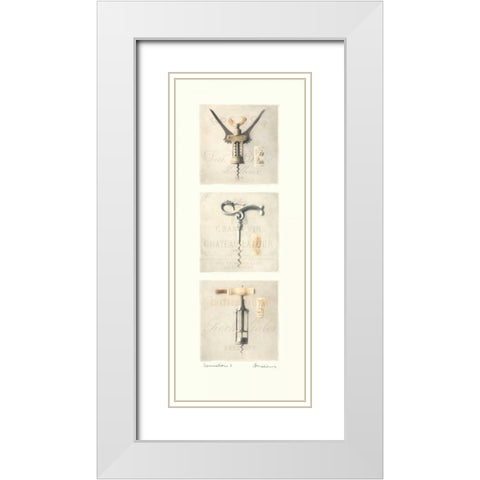 Sommelier I White Modern Wood Framed Art Print with Double Matting by Melious, Amy