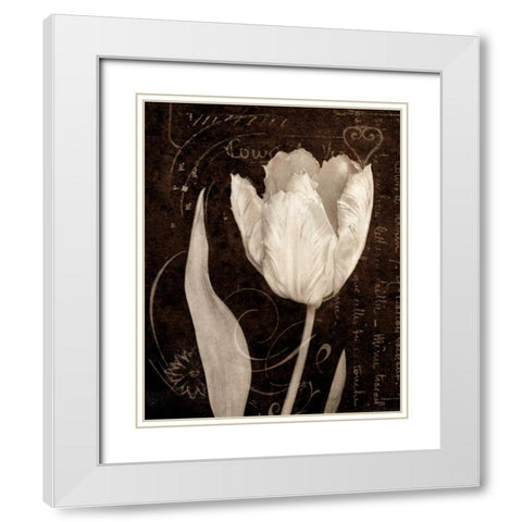 Garden Architecture II White Modern Wood Framed Art Print with Double Matting by Melious, Amy