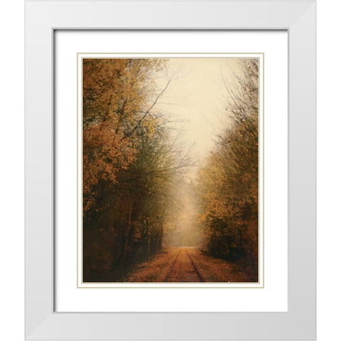 Road of Mysteries I White Modern Wood Framed Art Print with Double Matting by Melious, Amy