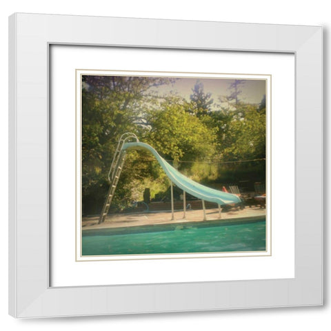 Go For It White Modern Wood Framed Art Print with Double Matting by Melious, Amy