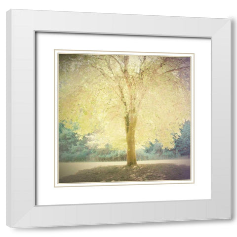 Strength White Modern Wood Framed Art Print with Double Matting by Melious, Amy