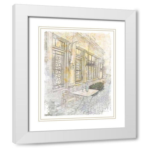 French Illustration III White Modern Wood Framed Art Print with Double Matting by Melious, Amy