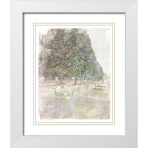 French Illustration IV White Modern Wood Framed Art Print with Double Matting by Melious, Amy