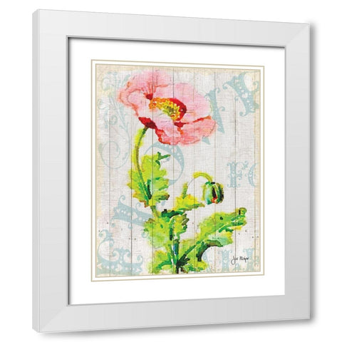 On the Fence I White Modern Wood Framed Art Print with Double Matting by Meyer, Jill