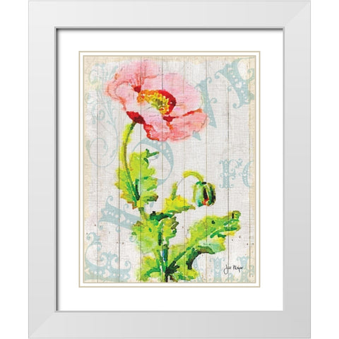 On the Fence I White Modern Wood Framed Art Print with Double Matting by Meyer, Jill