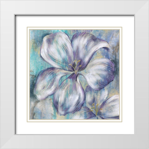 Summer Beauty I White Modern Wood Framed Art Print with Double Matting by Ferry, Margaret