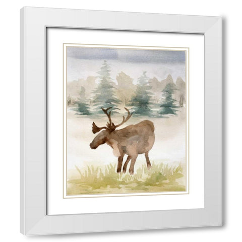 Wildlife I White Modern Wood Framed Art Print with Double Matting by Ferry, Margaret