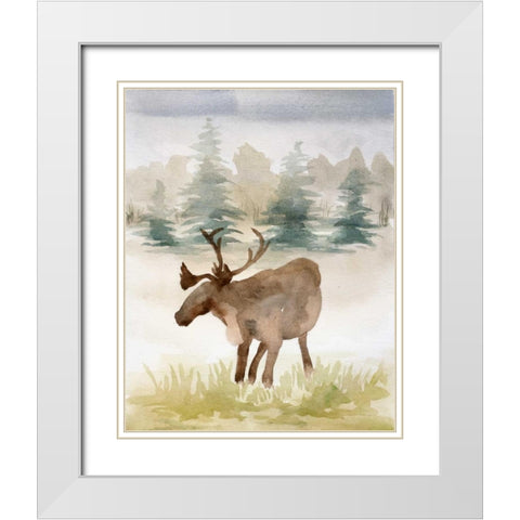 Wildlife I White Modern Wood Framed Art Print with Double Matting by Ferry, Margaret