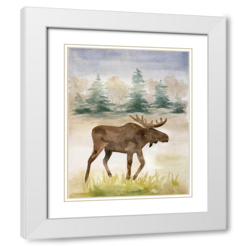Wildlife II White Modern Wood Framed Art Print with Double Matting by Ferry, Margaret