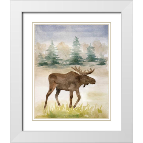 Wildlife II White Modern Wood Framed Art Print with Double Matting by Ferry, Margaret