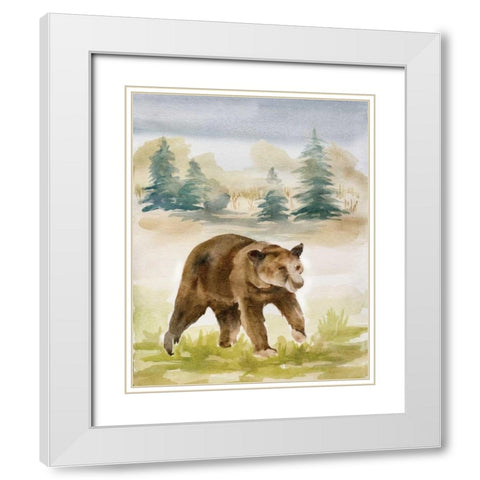 Wildlife IV White Modern Wood Framed Art Print with Double Matting by Ferry, Margaret