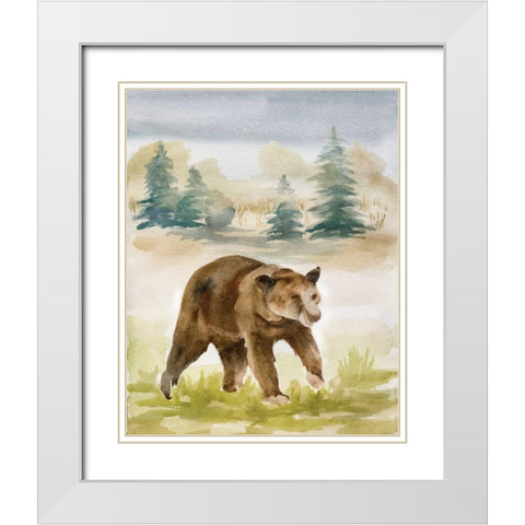 Wildlife IV White Modern Wood Framed Art Print with Double Matting by Ferry, Margaret