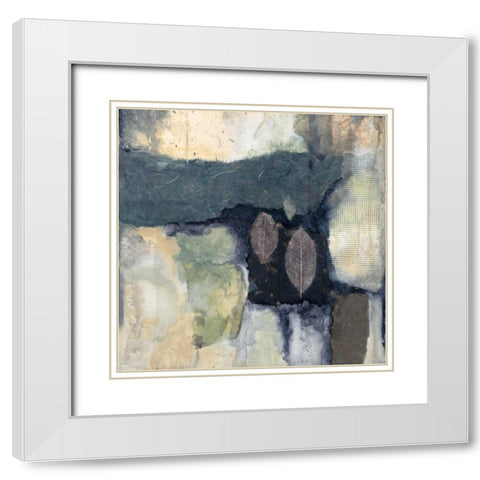 Grey Elements I White Modern Wood Framed Art Print with Double Matting by Ferry, Margaret