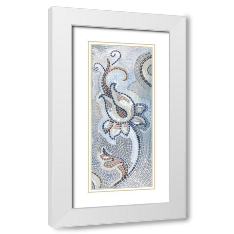Glitz and Glamour II White Modern Wood Framed Art Print with Double Matting by Ferry, Margaret