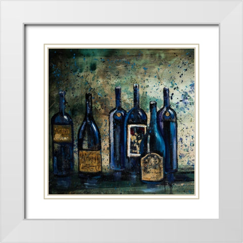All my Favorites I White Modern Wood Framed Art Print with Double Matting by Monahan, Jodi