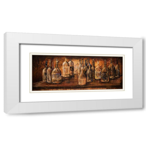 White Wine Cellar White Modern Wood Framed Art Print with Double Matting by Monahan, Jodi