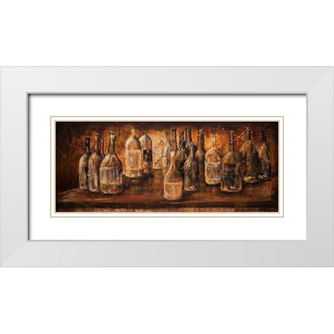White Wine Cellar White Modern Wood Framed Art Print with Double Matting by Monahan, Jodi