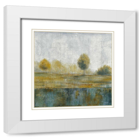 Stormy Weather III White Modern Wood Framed Art Print with Double Matting by Martin, Cheryl