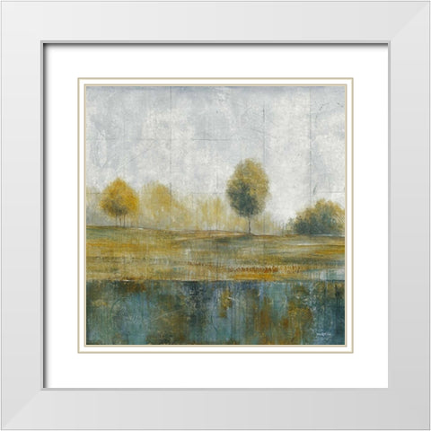 Stormy Weather III White Modern Wood Framed Art Print with Double Matting by Martin, Cheryl