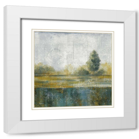 Stormy Weather IV White Modern Wood Framed Art Print with Double Matting by Martin, Cheryl
