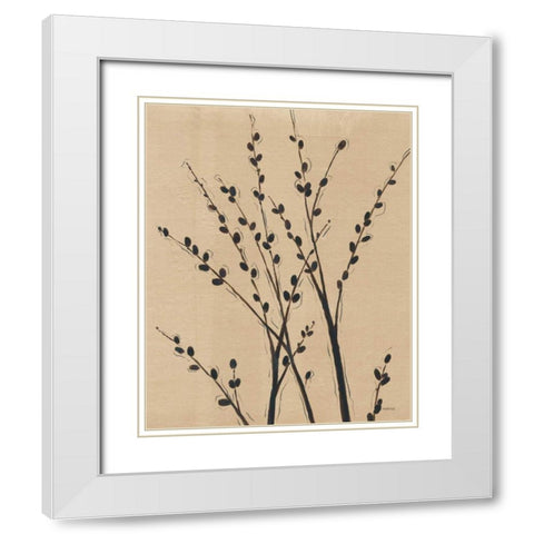 Platinum Shadow II White Modern Wood Framed Art Print with Double Matting by Martin, Cheryl