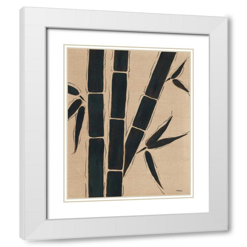 Platinum Shadow III White Modern Wood Framed Art Print with Double Matting by Martin, Cheryl