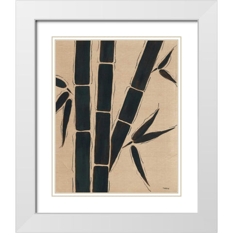 Platinum Shadow III White Modern Wood Framed Art Print with Double Matting by Martin, Cheryl