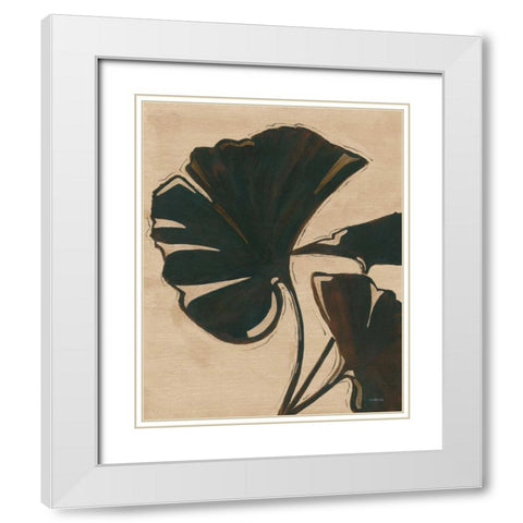 Platinum Shadow IV White Modern Wood Framed Art Print with Double Matting by Martin, Cheryl