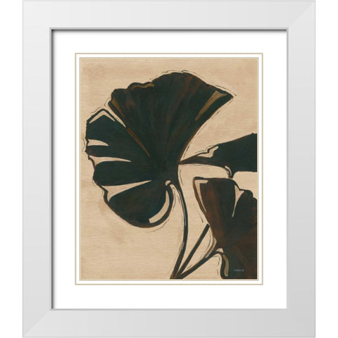 Platinum Shadow IV White Modern Wood Framed Art Print with Double Matting by Martin, Cheryl