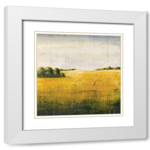 Earth Meets Sky I White Modern Wood Framed Art Print with Double Matting by Martin, Cheryl