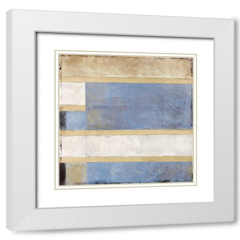 Nexus II White Modern Wood Framed Art Print with Double Matting by Martin, Cheryl