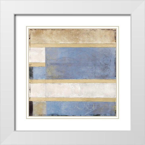 Nexus II White Modern Wood Framed Art Print with Double Matting by Martin, Cheryl