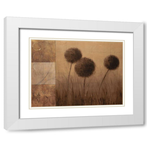 Subtle Ground I White Modern Wood Framed Art Print with Double Matting by Martin, Cheryl